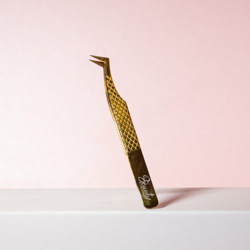 'L' Shape Tweezer; Gold